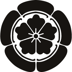 A chinese crest of flower