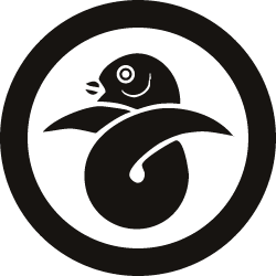 Japanese Kamon Clip Art - A wild goose (karigane-2) 1