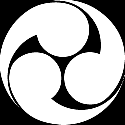 Japanese Kamon Clip Art - A comma-shaped crest (tomoe-1) 2