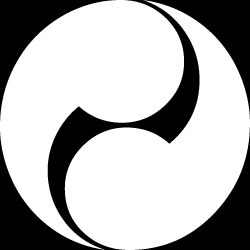 Japanese Kamon Clip Art - A comma-shaped crest (tomoe-2) 2