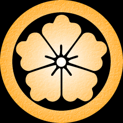 Japanese Kamon Clip Art - A chinese crest of flower (karahana-1) 4