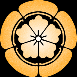 Japanese Kamon Clip Art - A chinese crest of flower (karahana-2) 4