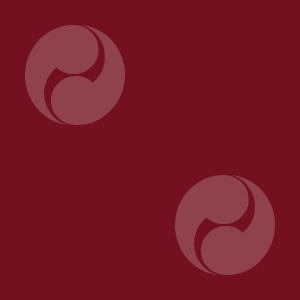 Japanese Kamon Wallpaper - A comma-shaped crest (tomoe-2) Pattern #1