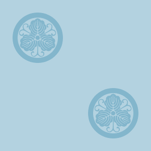 Japanese Kamon Wallpaper - An oak leaf (kashiwa-3) Pattern #10