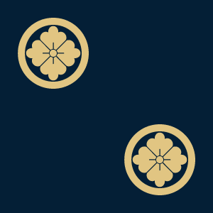 Japanese Kamon Wallpaper - A diamond-shaped flower (hanabishi-1) Pattern #11