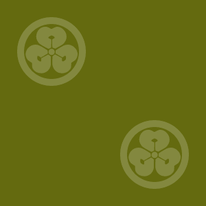 Japanese Kamon Wallpaper - A wood sorrel (katabami-4) Pattern #2