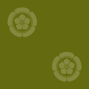 Japanese Kamon Wallpaper - Bellflower (kikyo-5) Pattern #2