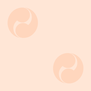 Japanese Kamon Wallpaper - A comma-shaped crest (tomoe-2) Pattern #5