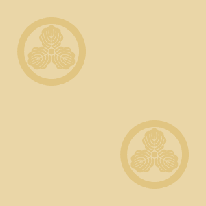 Japanese Kamon Wallpaper - An oak leaf (kashiwa-1) Pattern #6