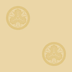Japanese Kamon Wallpaper - An oak leaf (kashiwa-3) Pattern #6