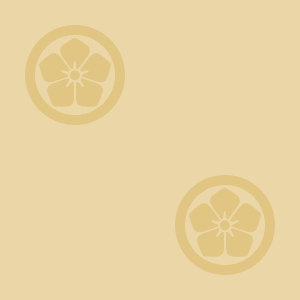 Japanese Kamon Wallpaper - Bellflower (kikyo-1) Pattern #6