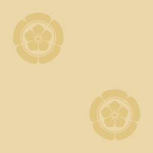 Japanese Kamon Wallpaper - Bellflower (kikyo-5) Pattern #6