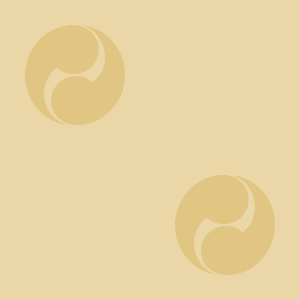 Japanese Kamon Wallpaper - A comma-shaped crest (tomoe-2) Pattern #6
