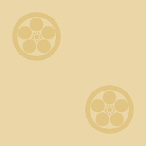 Japanese Kamon Wallpaper - An Ume (umebachi-1) Pattern #6