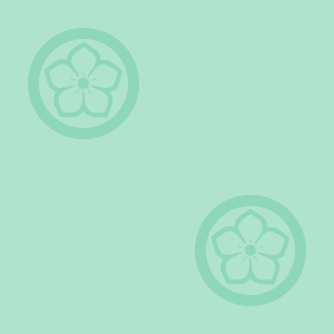 Japanese Kamon Wallpaper - Bellflower (kikyo-4) Pattern #7