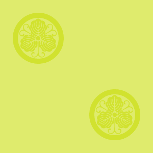 Japanese Kamon Wallpaper - An oak leaf (kashiwa-3) Pattern #8