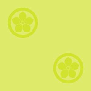 Japanese Kamon Wallpaper - Bellflower (kikyo-2) Pattern #8