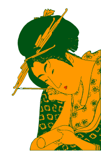 Japanese Ukiyo-e Clip Art - Utamaro01-1