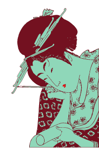 Japanese Ukiyo-e Clip Art - Utamaro01-4