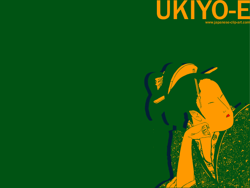 Japanese Ukiyo-e Desktop Wallpaper - Utamaro02-1