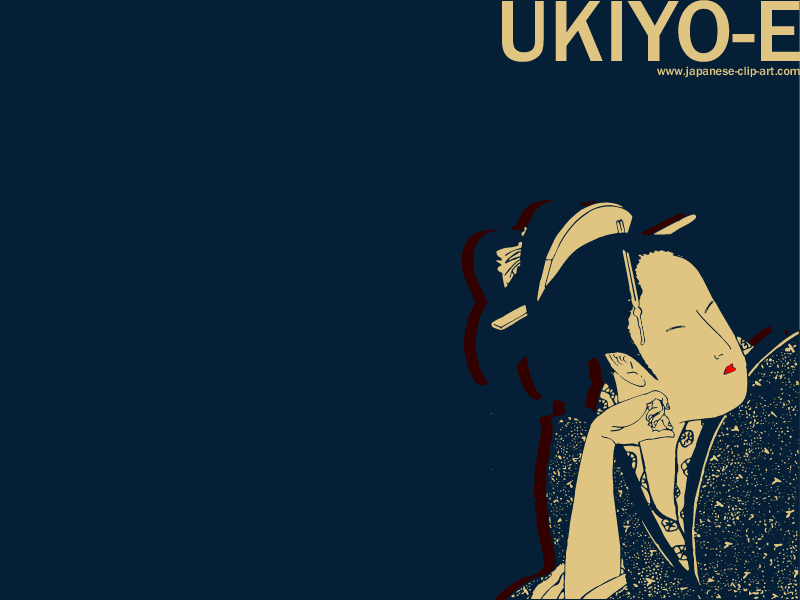 Japanese Ukiyo-e Desktop Wallpaper - Utamaro02-2