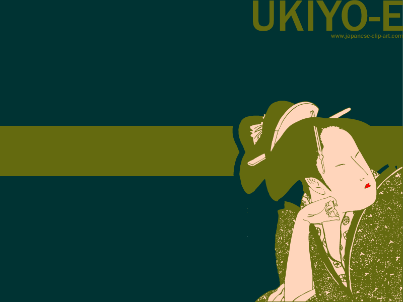 Japanese Ukiyo-e Desktop Wallpaper - Utamaro02-5